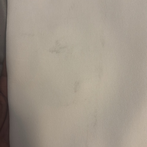 tank white zara shirt with small stain (shown in slide #2) and beaded at the top - Picture 2 of 6